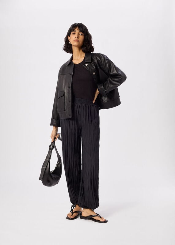 Black Rosa Double Trim T-Shirt
