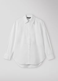 Bib Detail Cotton Poplin Shirt