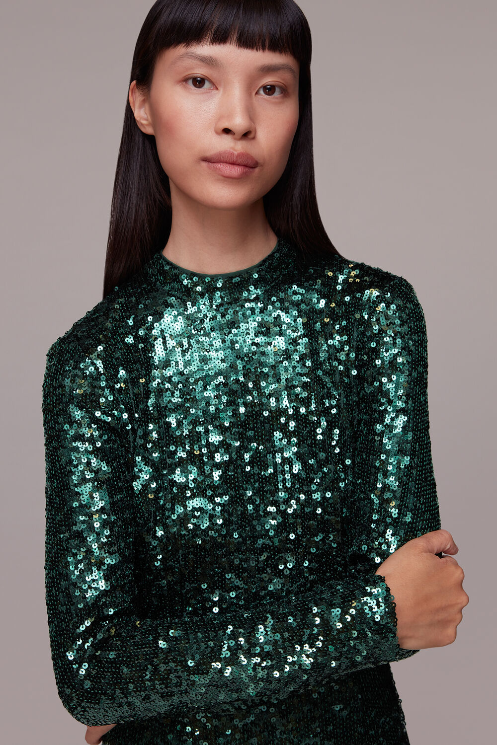 Minimal Sequin Midi Dress