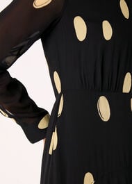 Abstract Spot Shirt Dress