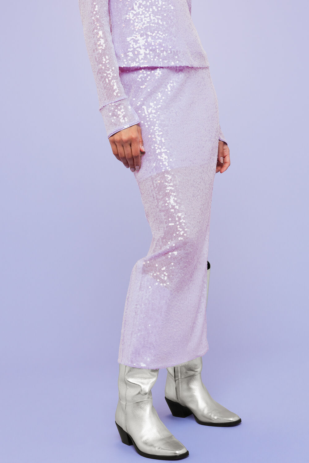Lio Sequin Sculptured Skirt