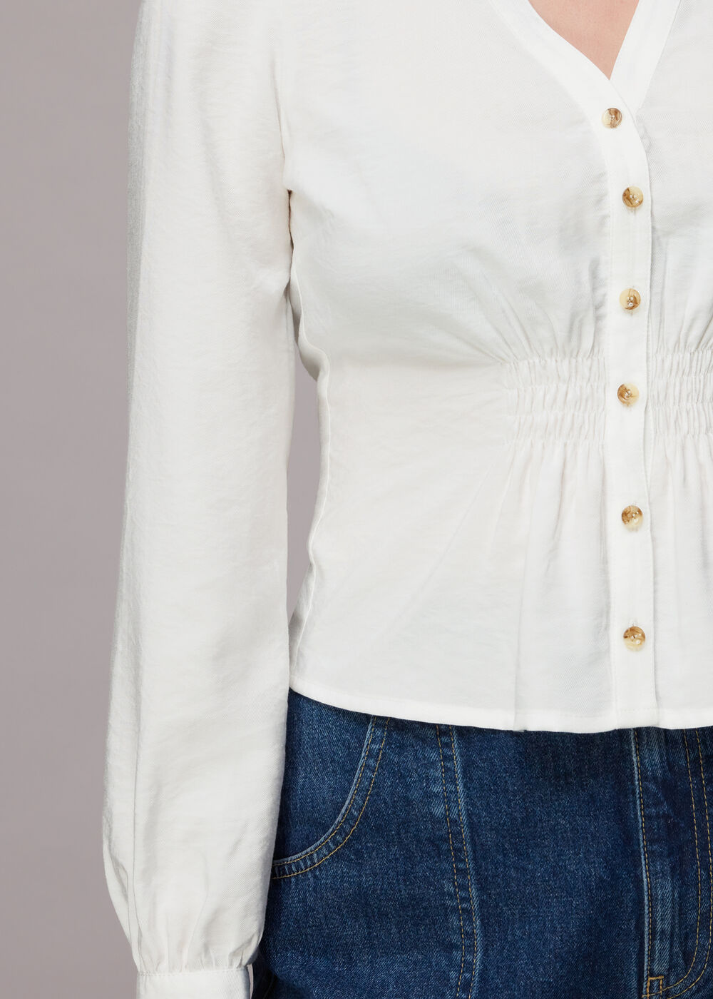 Ariel Shirred Detail Blouse