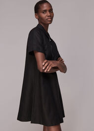 Zip Front Linen Dress
