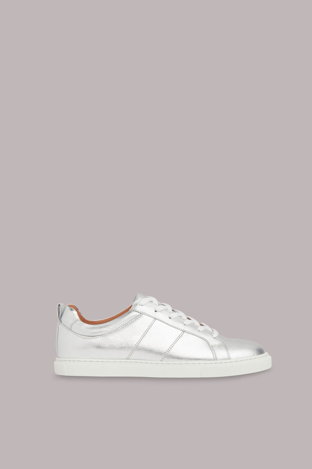 Silver Koki Lace Up Trainer