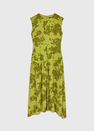 Petite Floral Asymmetric Dress