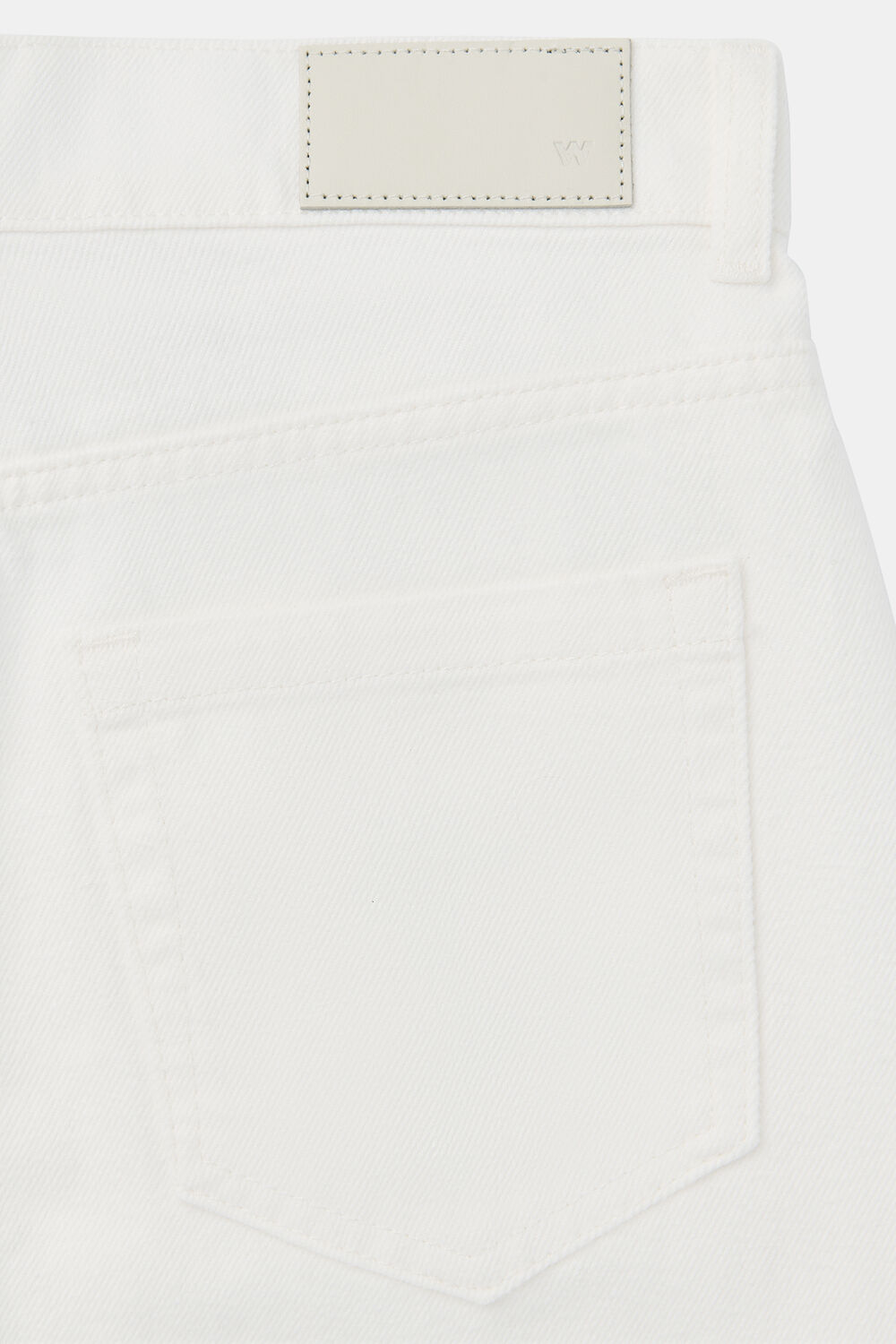 White Authentic Barrel Leg Jean