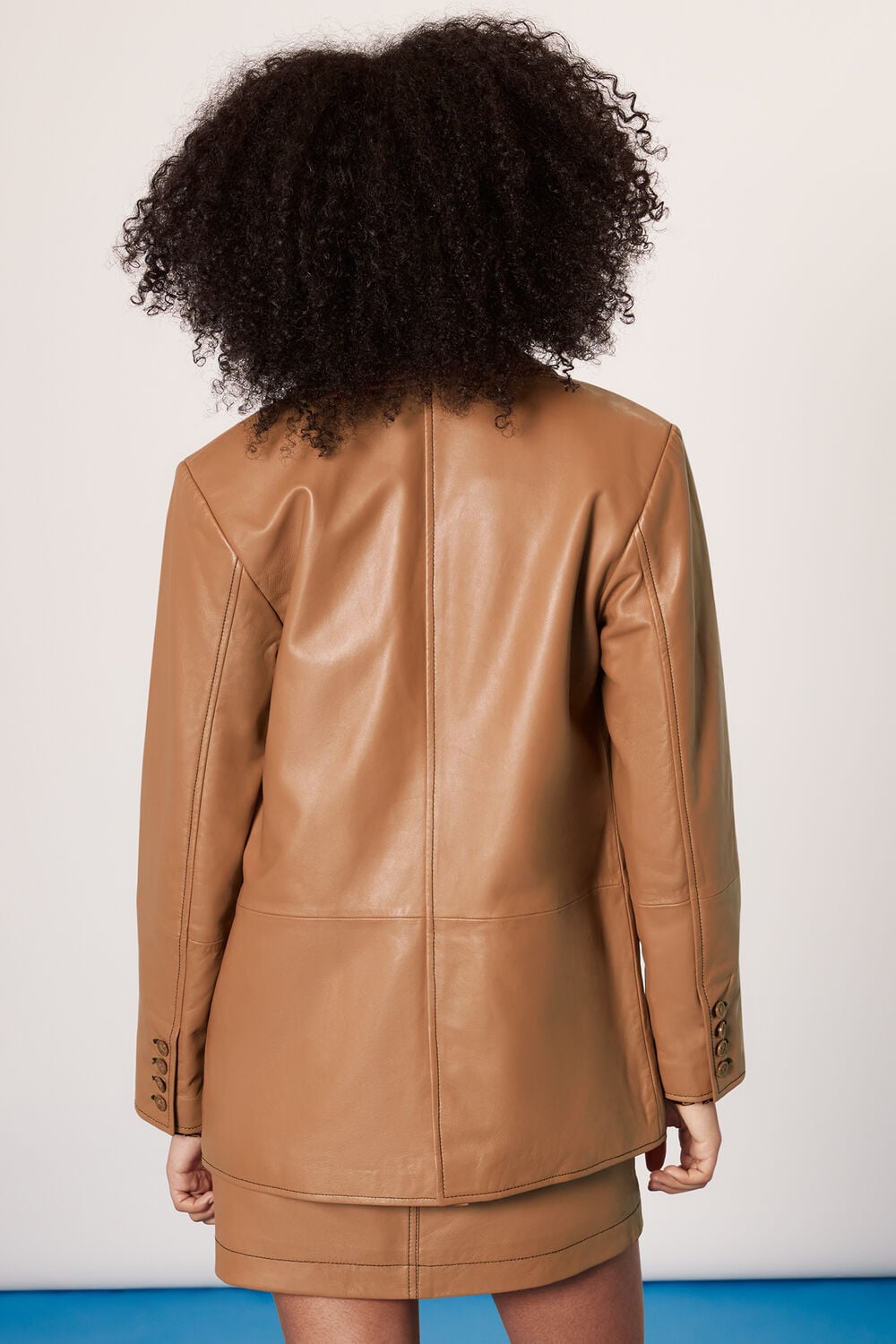 Stevie Leather Blazer