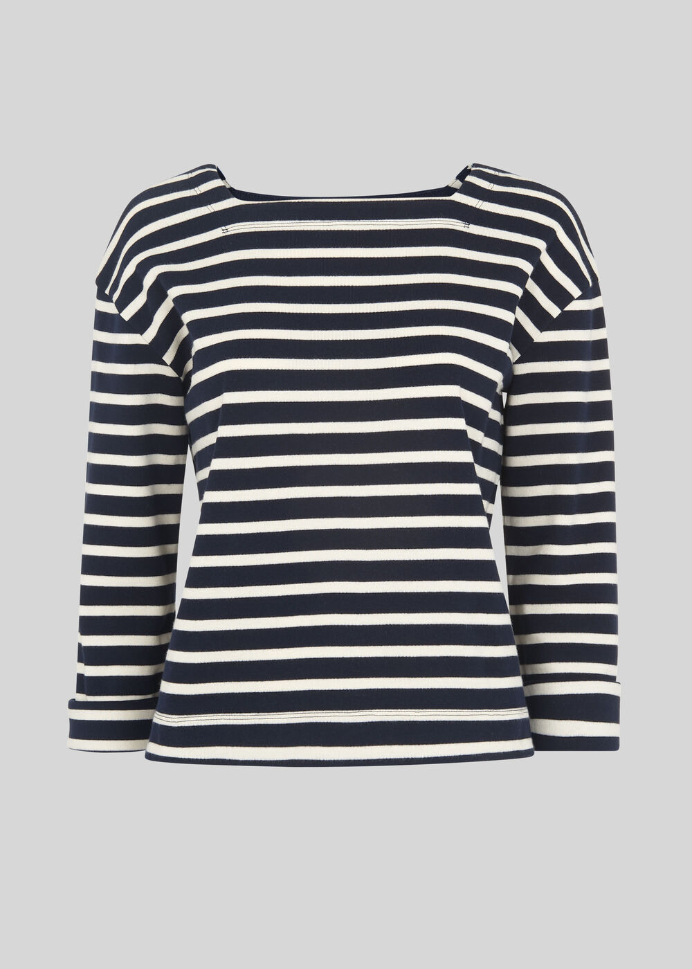 Breton Stripe Square Neck Top Multicolour