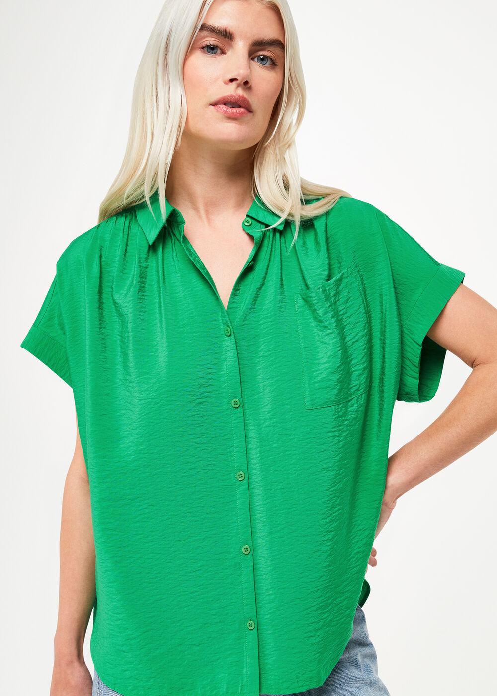 Petite Nicola Button Up Shirt