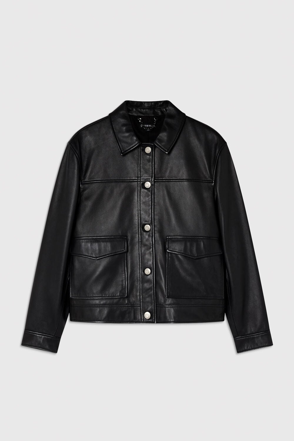 Natia Leather Western Jacket