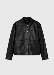 Natia Leather Western Jacket