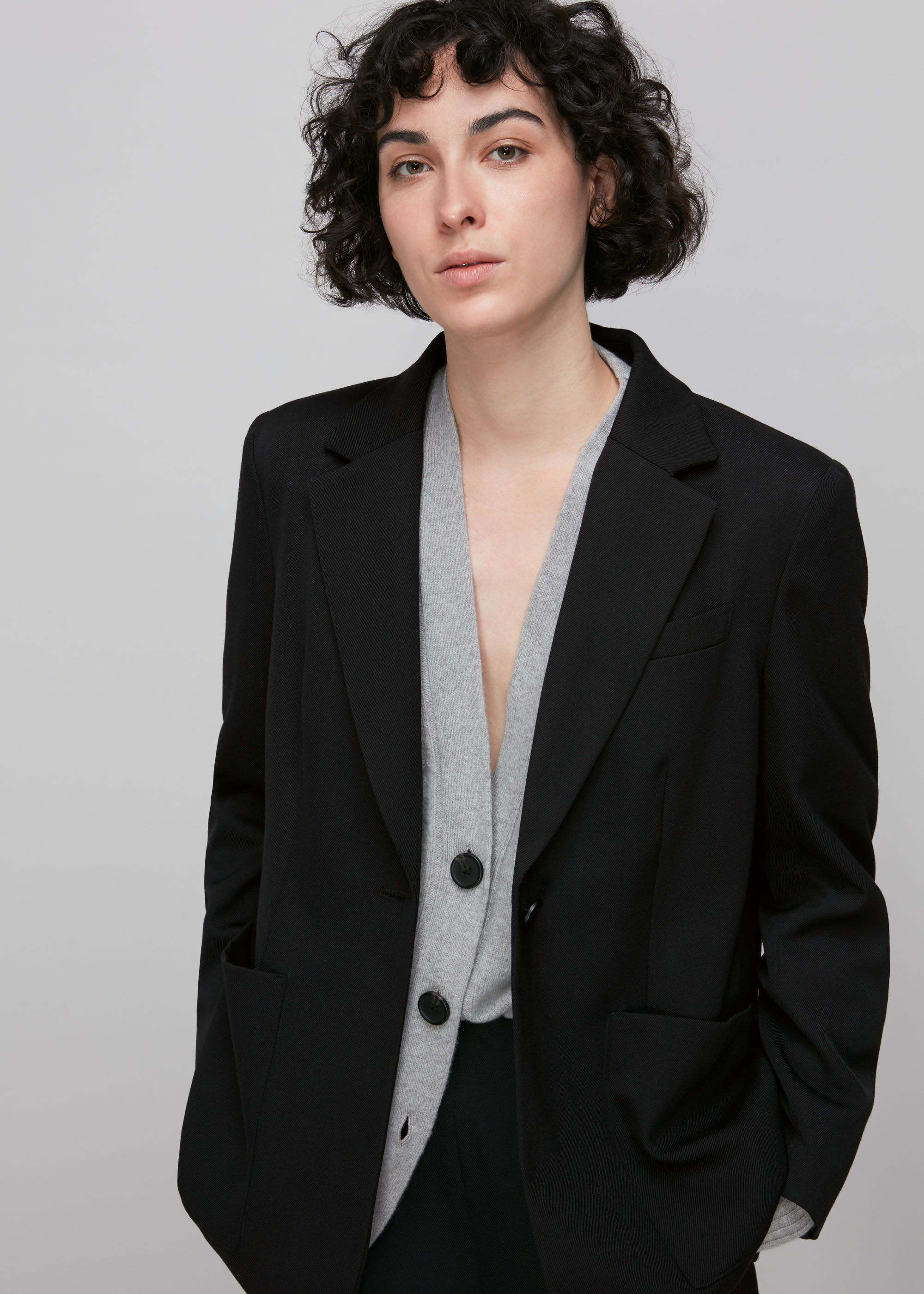 Whistles black deals blazer