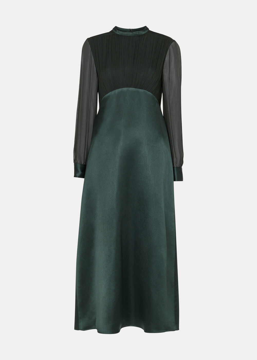 Gathered Bodice Maxi Dress