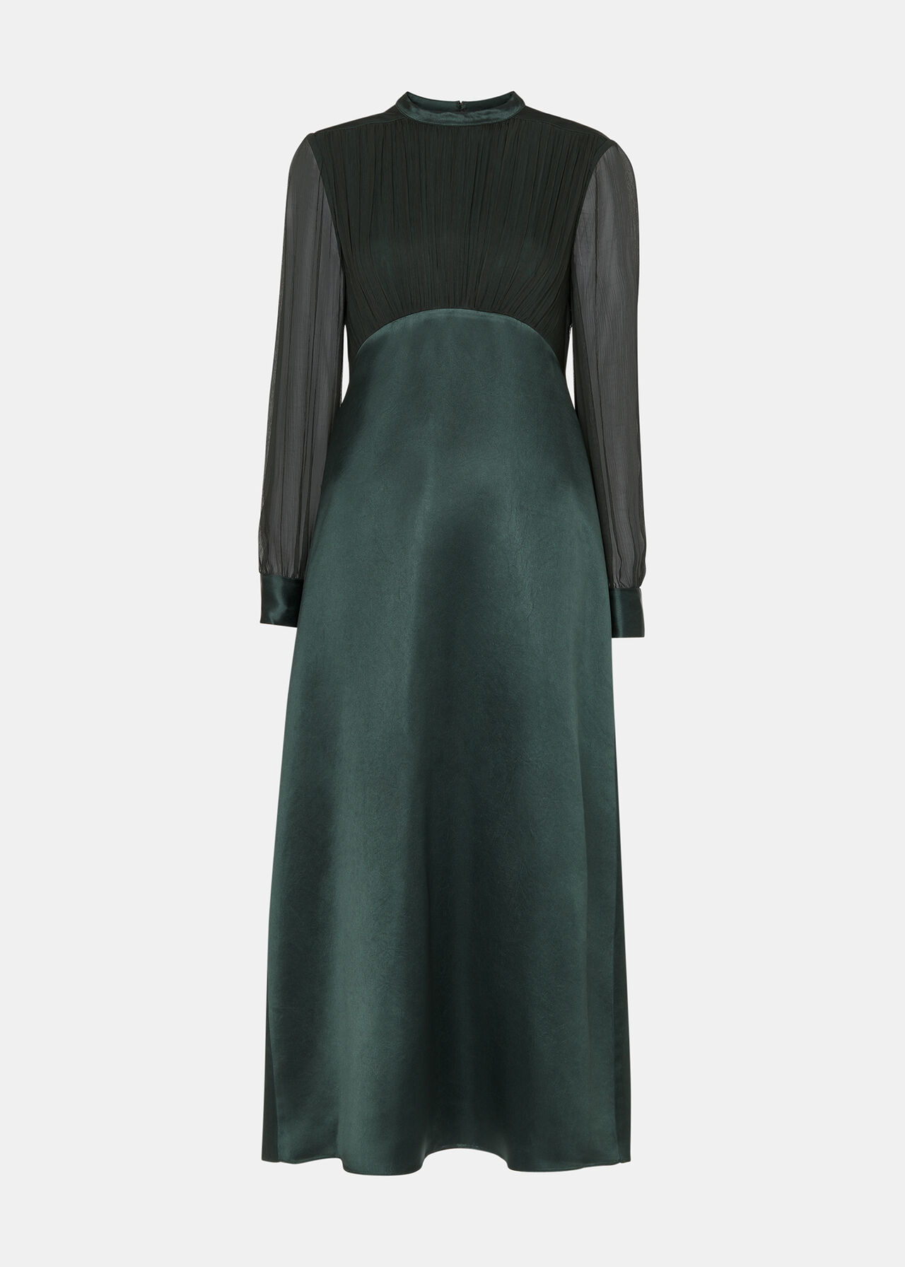 Gathered Bodice Maxi Dress