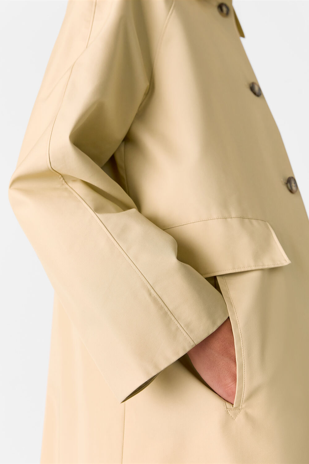 Car Coat With Pocket Detail