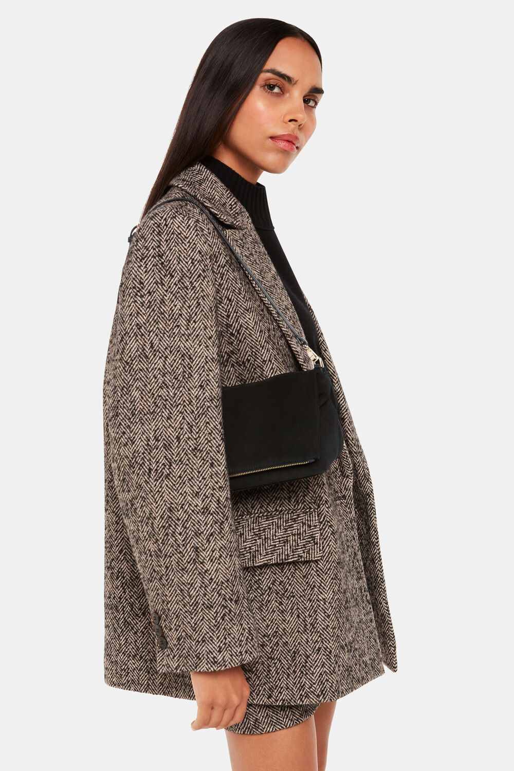 Sofia Foldover Baguette Bag