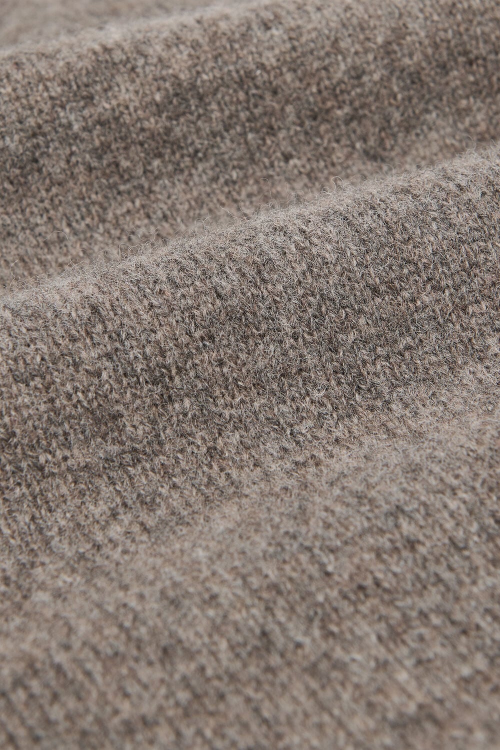 Funnel Neck Wool Mini Dress