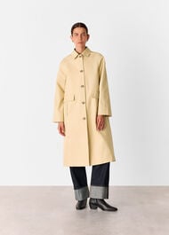 Car Coat With Pocket Detail