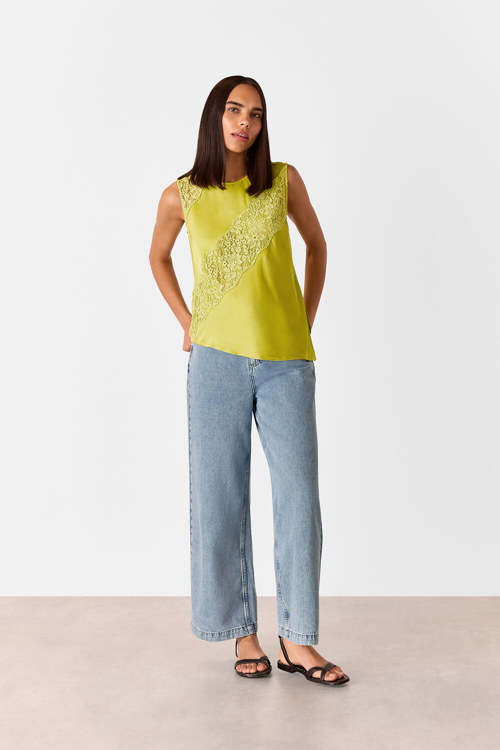 Immie Lace Detail Tank
