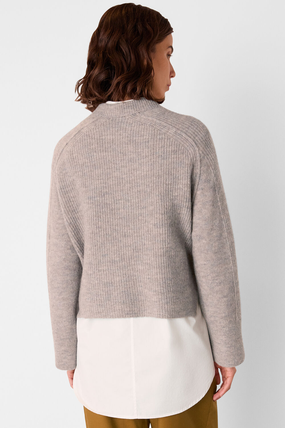 Aria Wool Mix Crew Knit