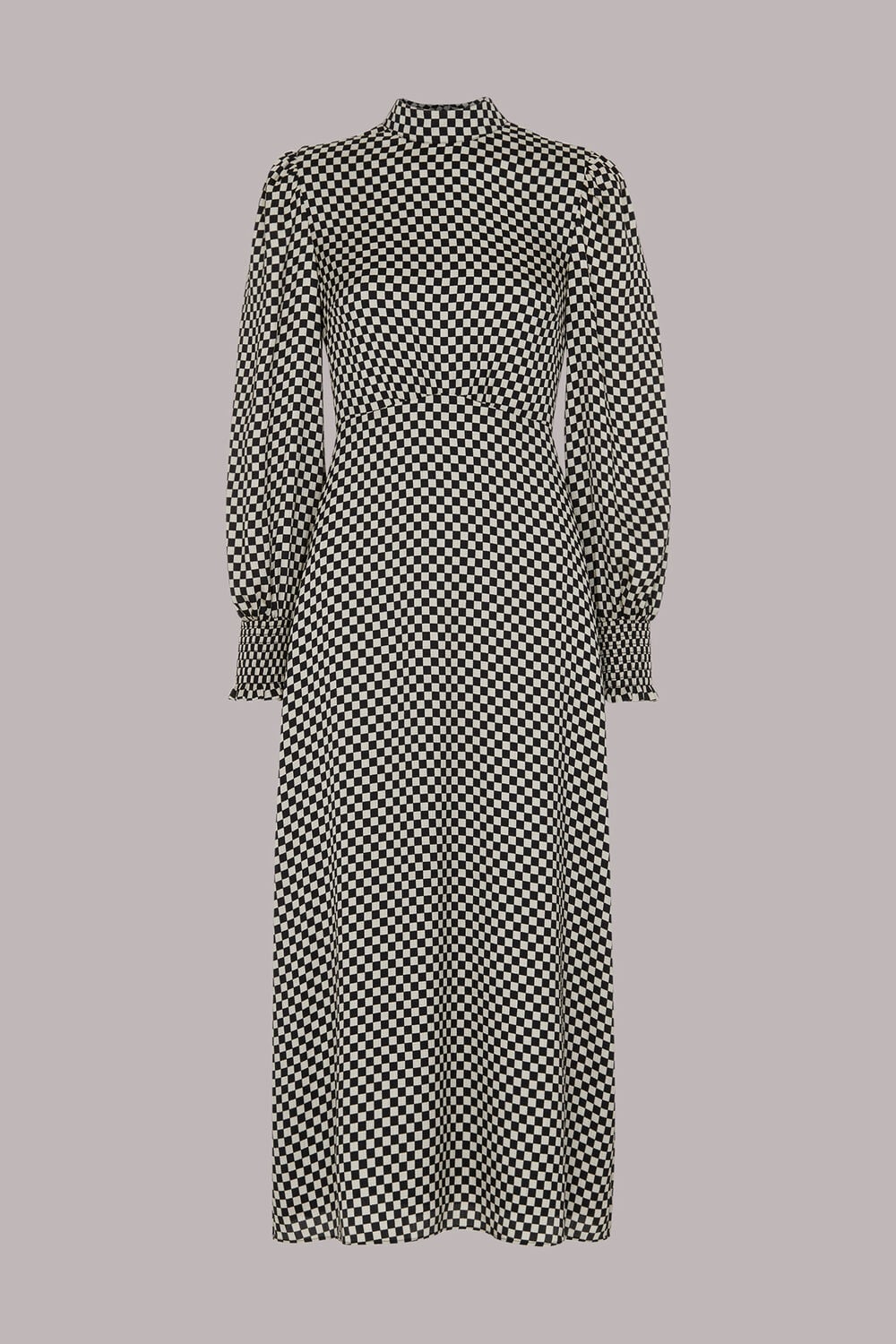 Darcie Checkerboard Midi Dress