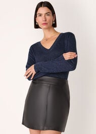 Annie Sparkle V Neck Knit