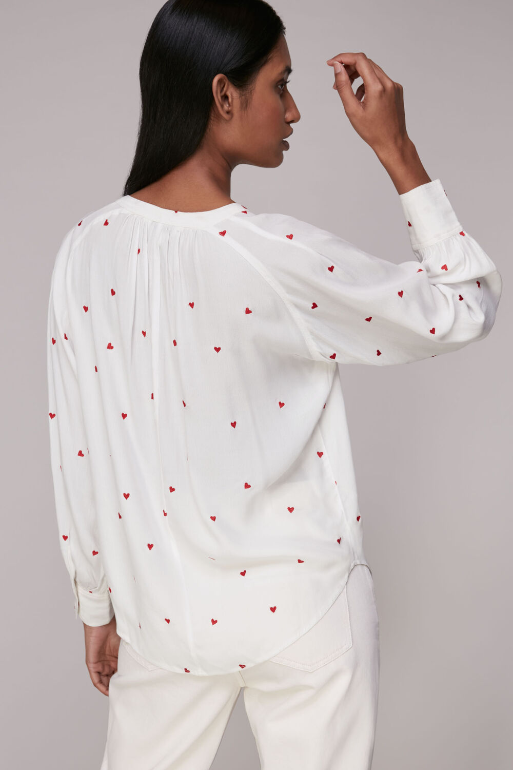Heart Embroidered Top