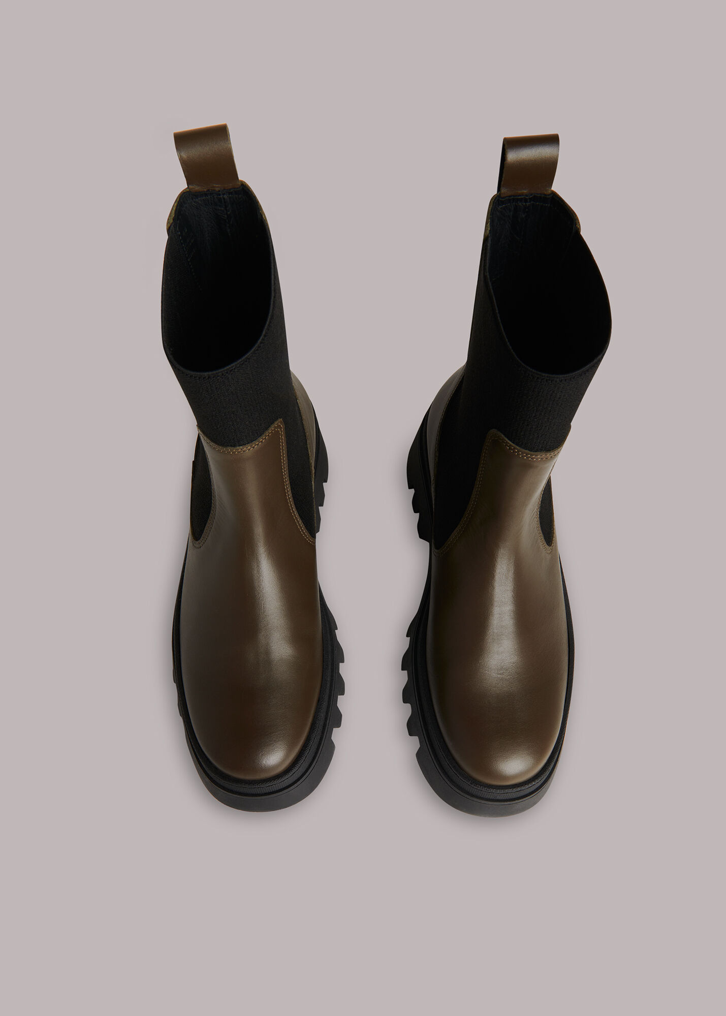 Khaki Hatton Chunky Chelsea Boot WHISTLES