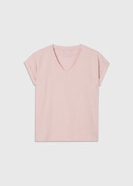Willa V-Neck Cap Sleeve Tee