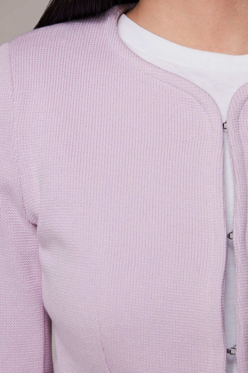 Jersey Collarless Jacket