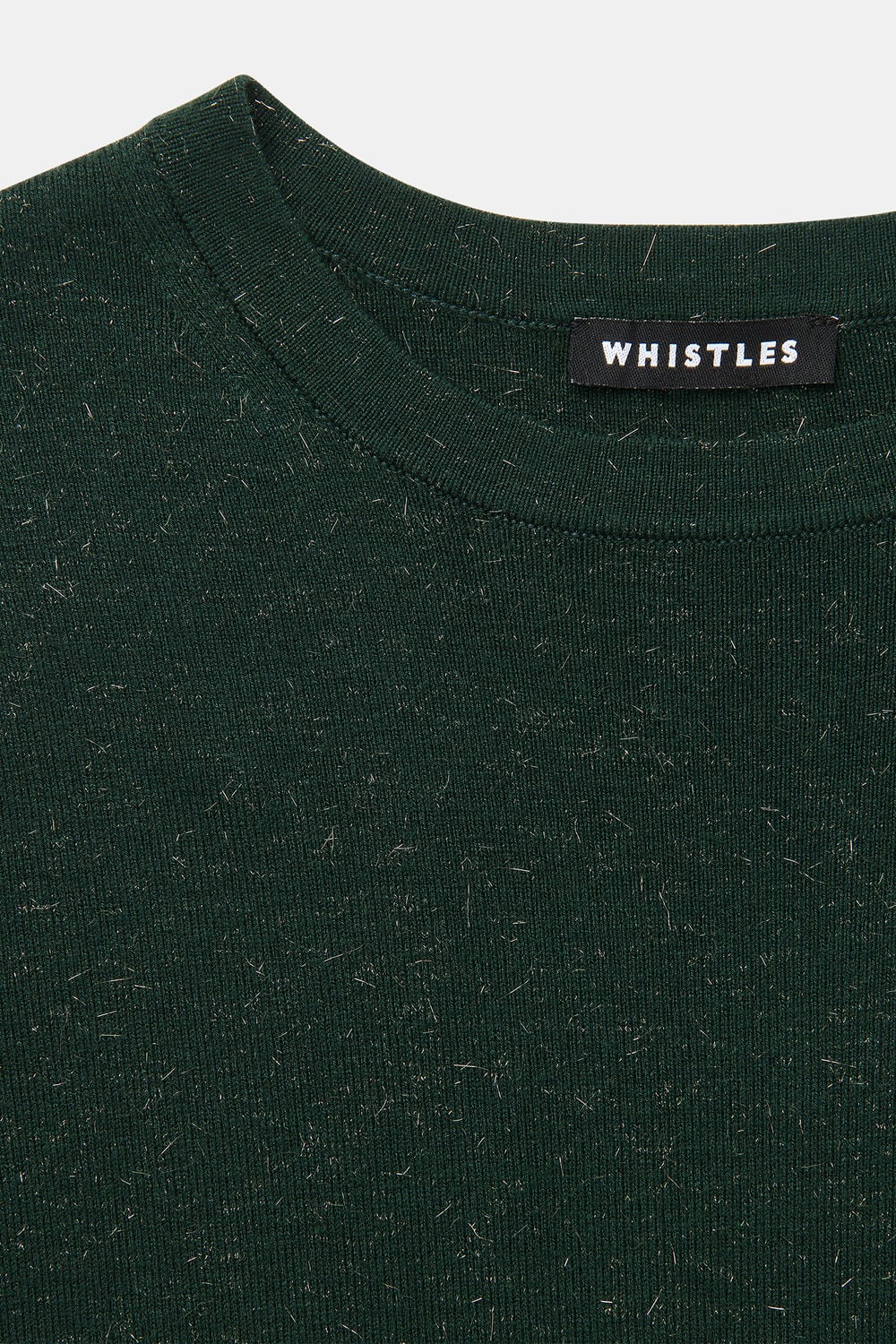 Dark Green Petite Annie Sparkle Sweater Dress