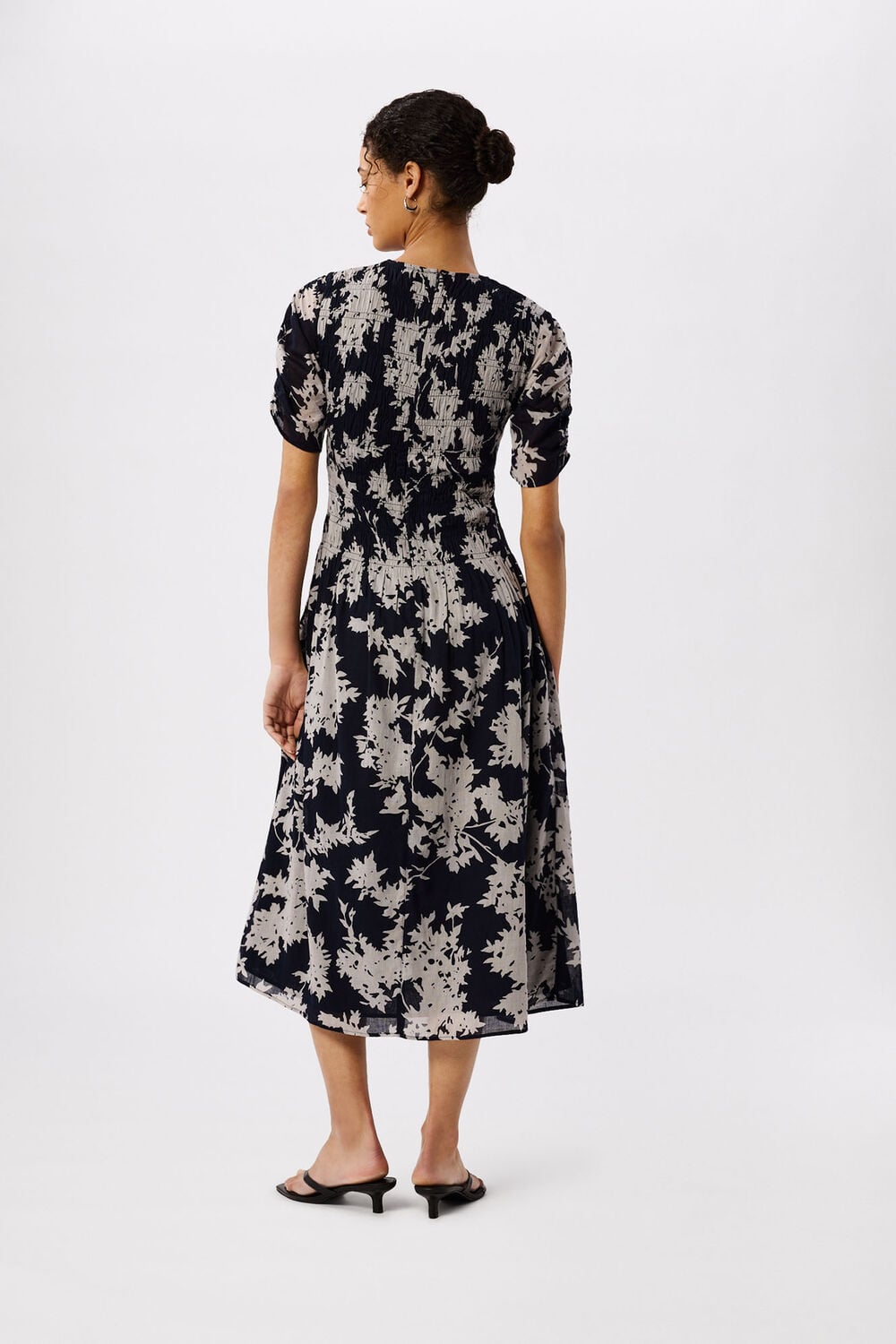 Navy Shadow Floral Avery Dress