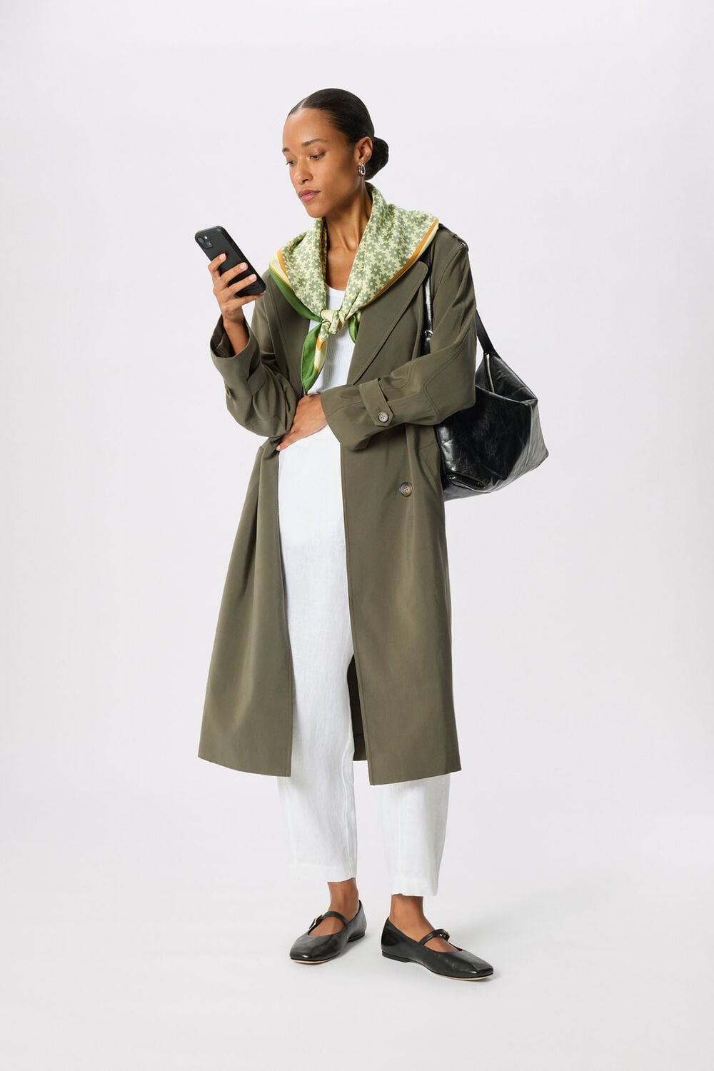 Khaki Riley Trench Coat