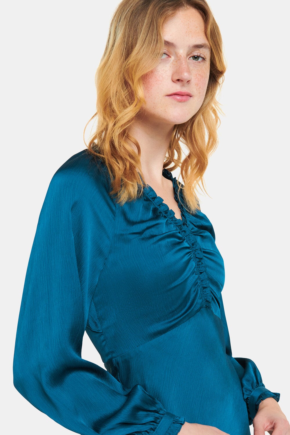 Aurora Satin Midi Dress