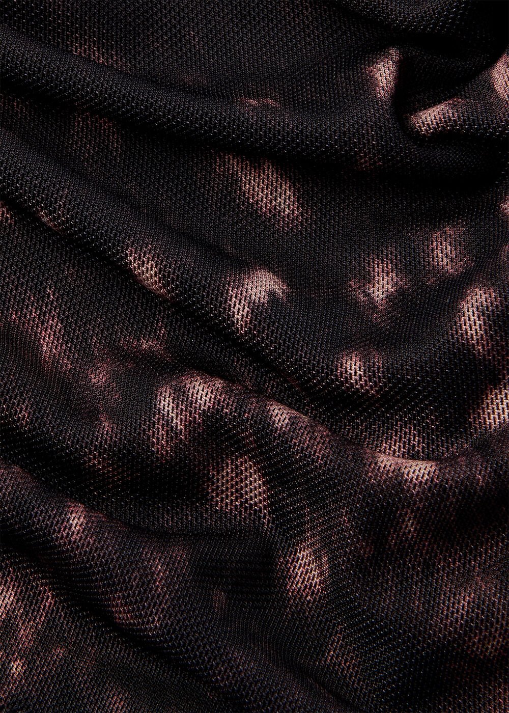 Spotted Animal Mesh Top