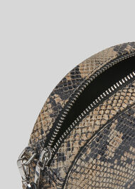 Jasmin Snake Half Moon Bag Snake Print