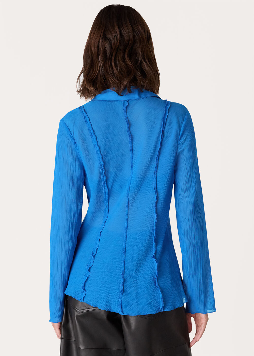 Tie Front Textured Shirt