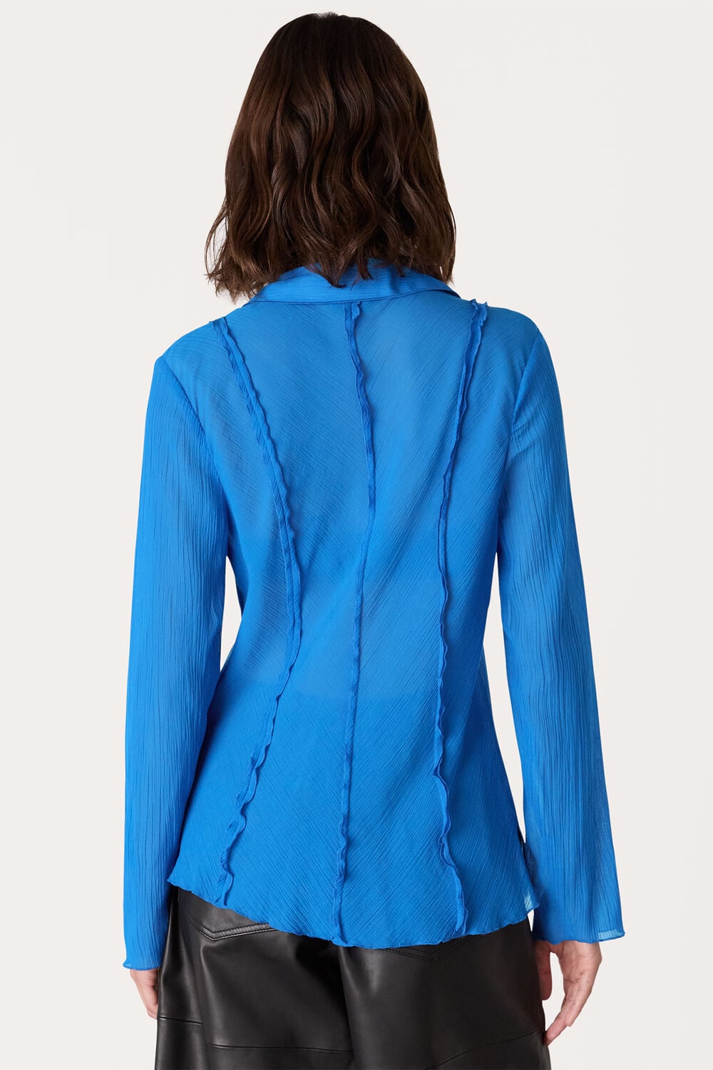 Tie Front Textured Shirt