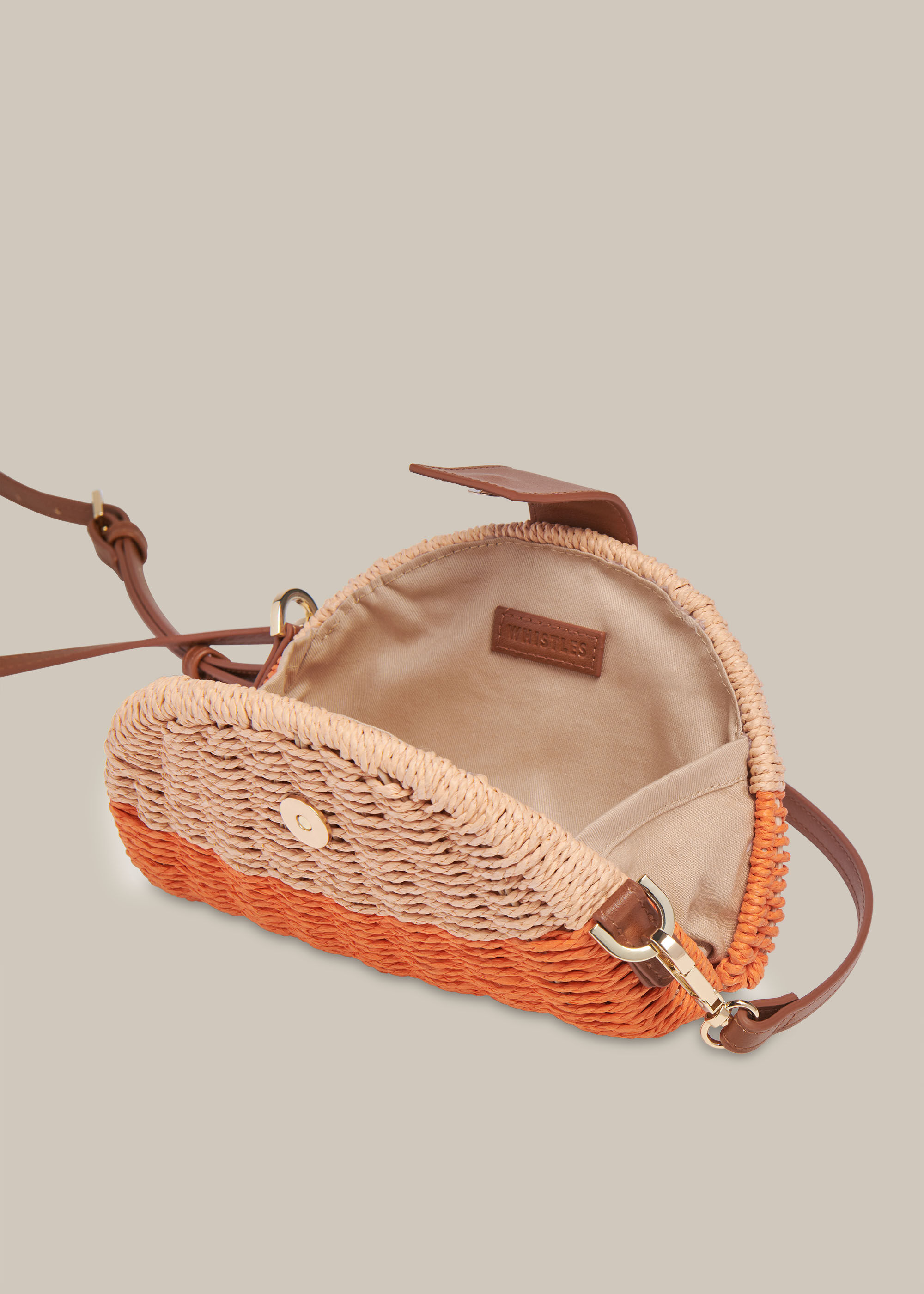 Whistles on sale straw clutch