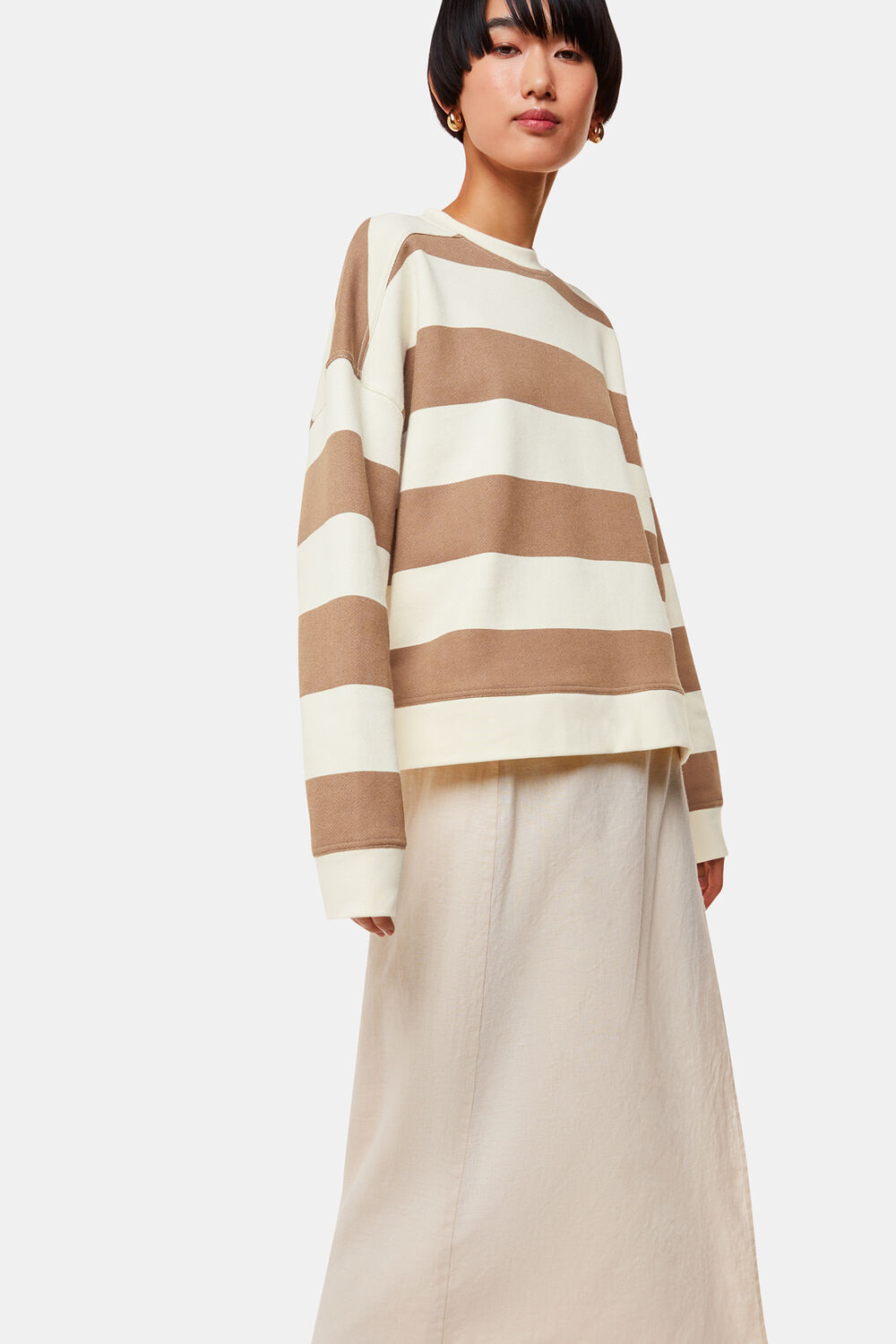 Wide Stripe Sweat