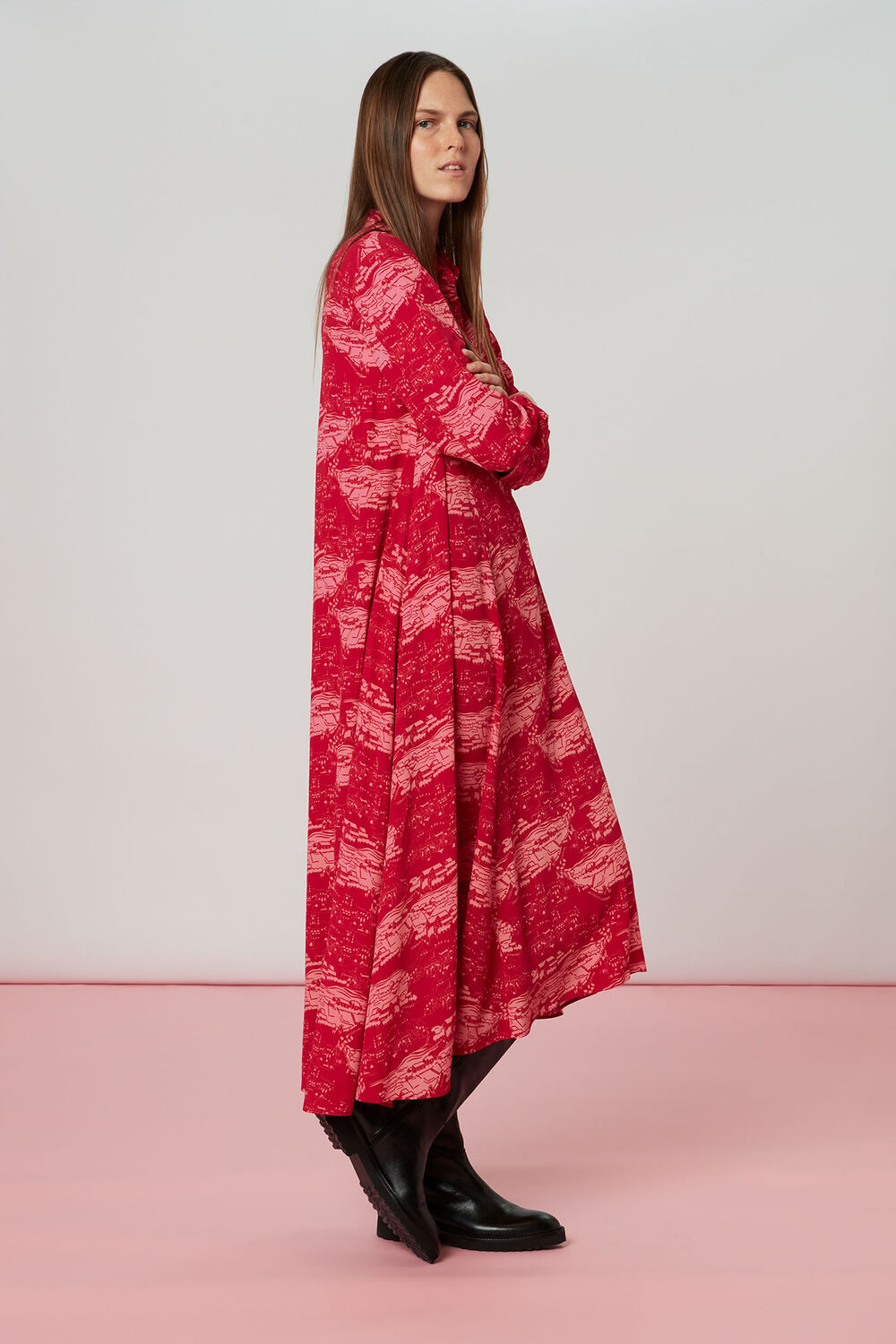 Field Print Dress