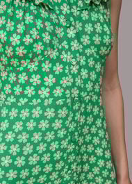 Daisy Check Frill Midi Dress