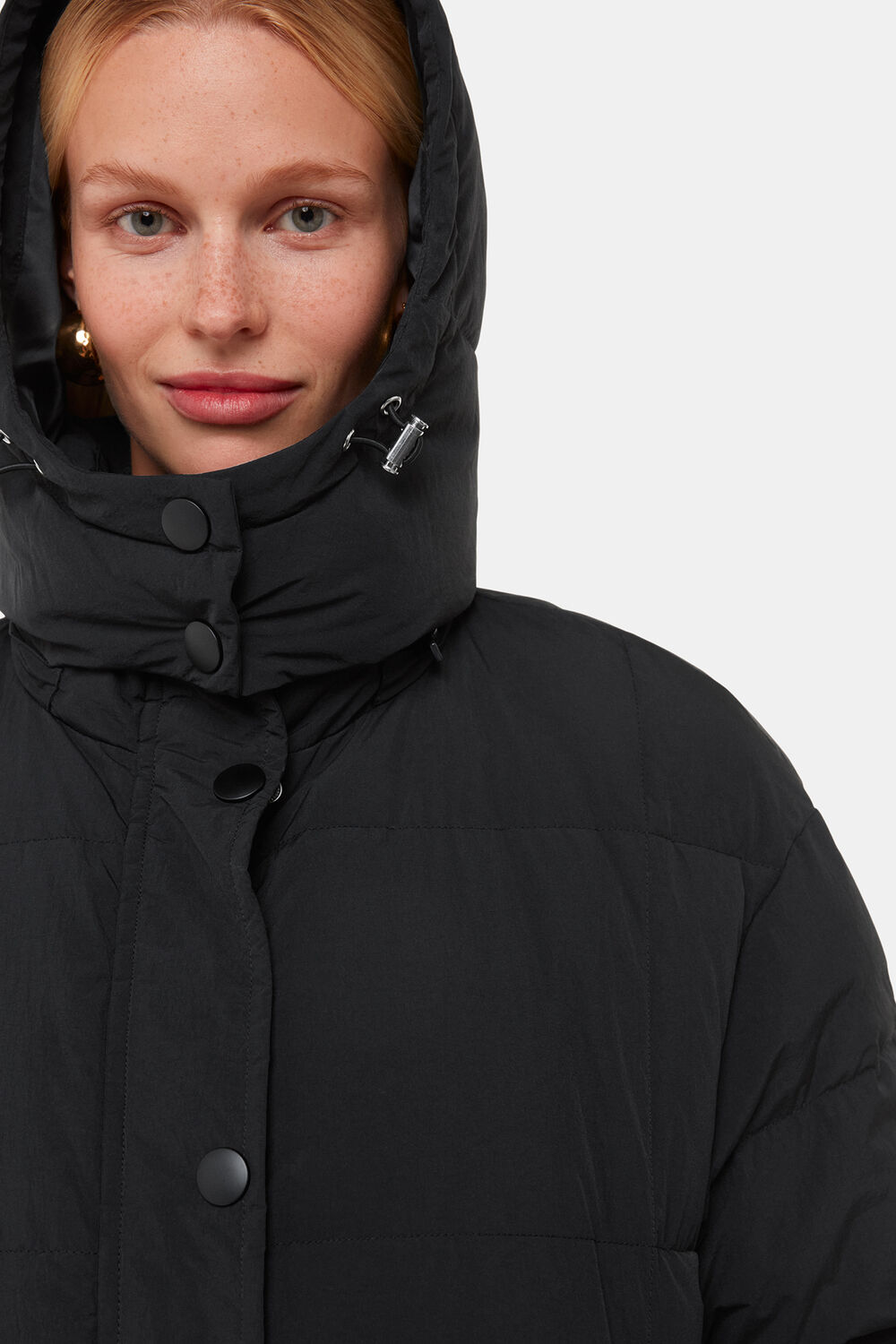 Black Una Puffa Coat