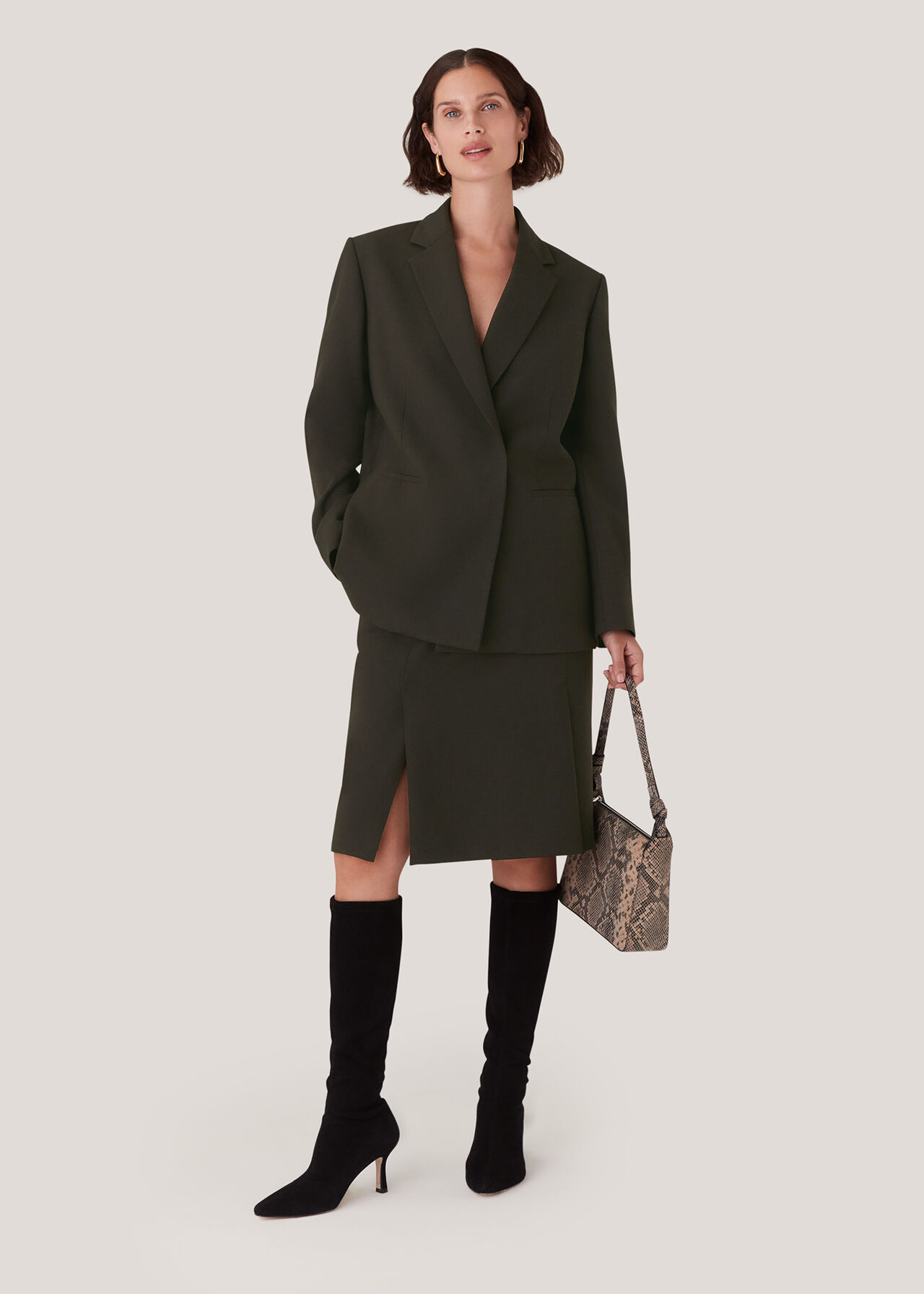Natalie Wool Blend Skirt