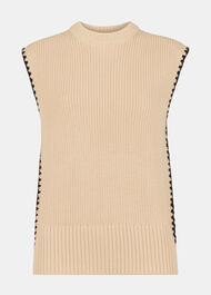 Blanket Stitch Wool Mix Tank