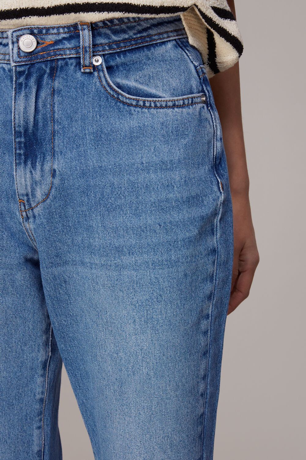 Light Wash Authentic Kick Flare Jean