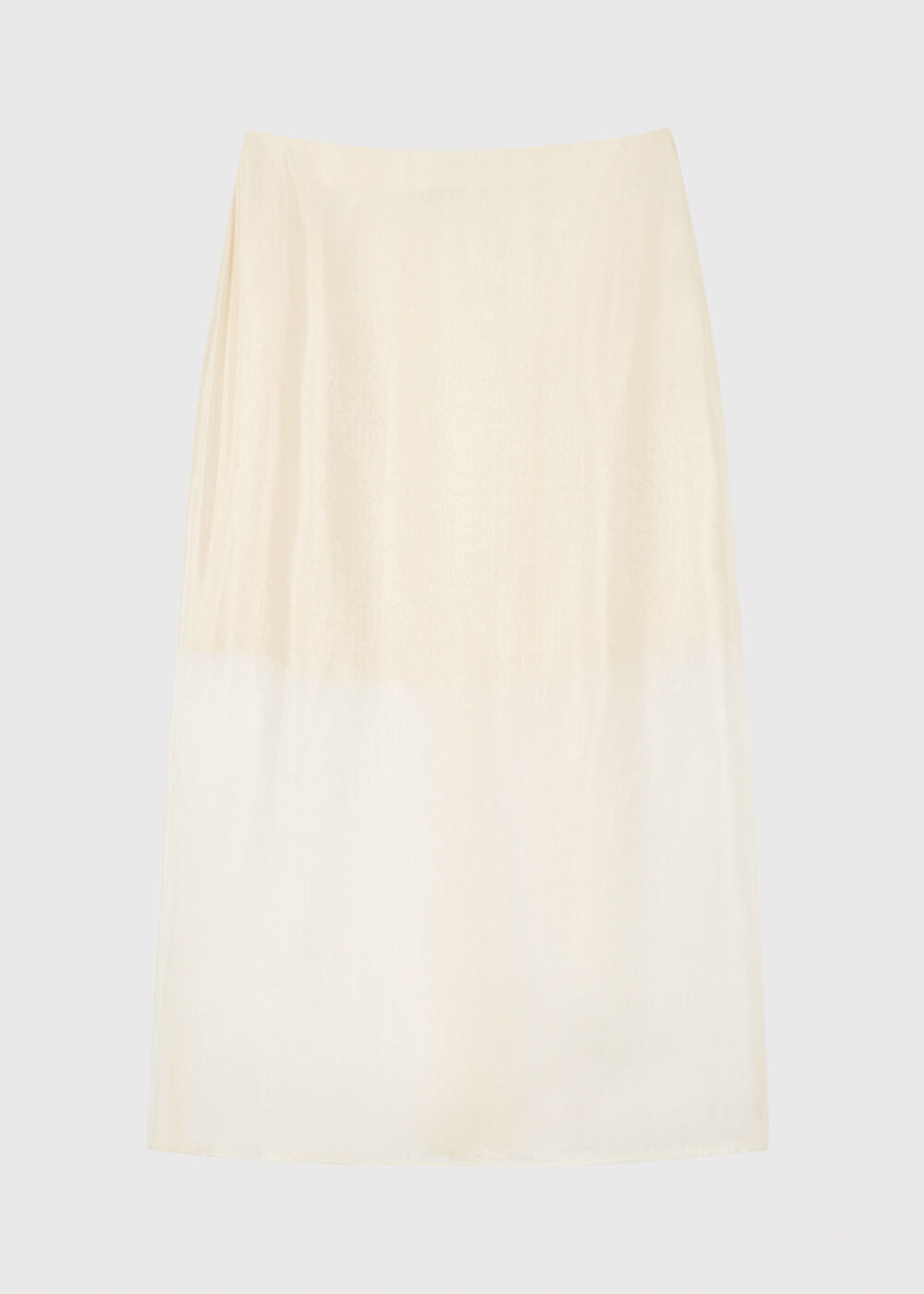 Organza Column Midi Skirt