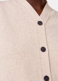 Wool V Neck Button Front Tank