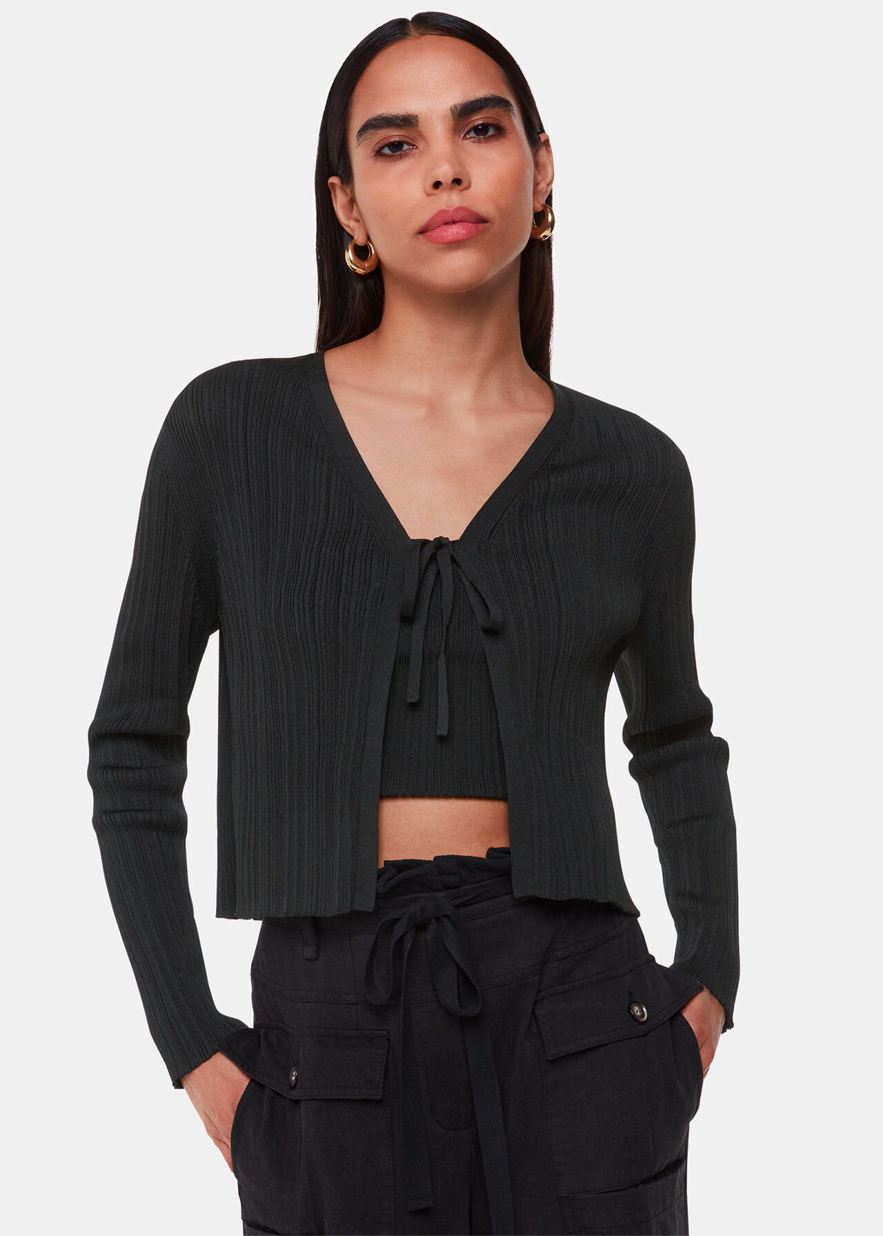 Tie Front Detail Cardigan