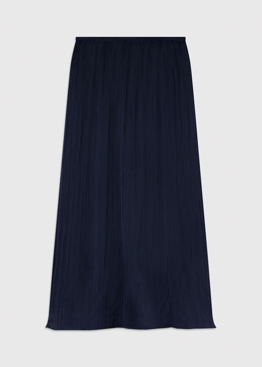 Plisse Column Midi Skirt